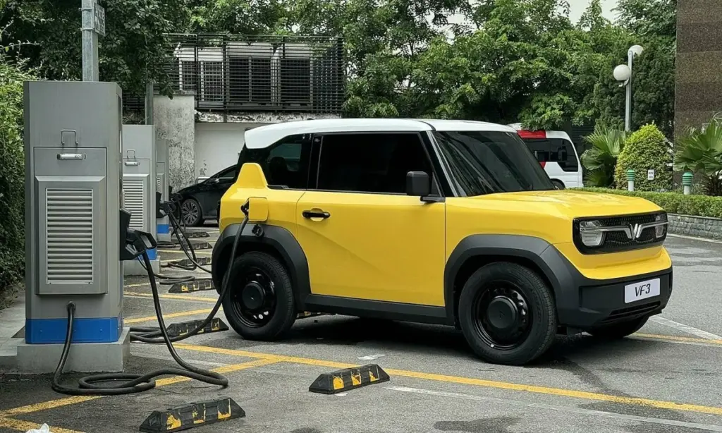 VinFast VF3 có thể đạt quãng đường khoảng 200–210 km mỗi lần sạc