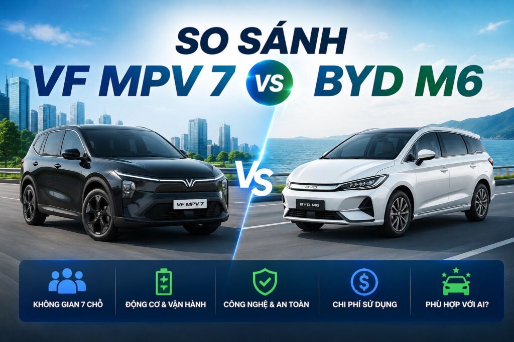 So sánh VF MPV 7 và BYD M6: Đâu là lựa chọn phù hợp?