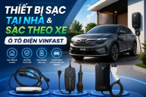 Thiết bị sạc tại nhà & sạc theo xe ô tô điện VinFast