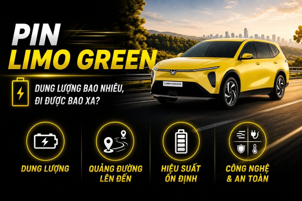 Pin Limo Green: Dung lượng bao nhiêu, đi được bao xa?