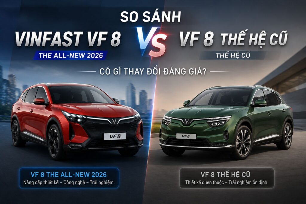 So sánh VinFast VF 8 The All-New và VF 8 thế hệ cũ: Đâu là lựa chọn phù hợp?