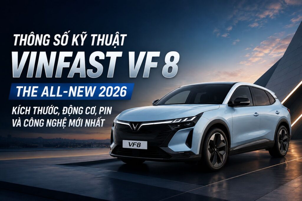 Thông số kỹ thuật VinFast VF 8 The All-New 2026: Toàn bộ thông tin chi tiết từ A đến Z