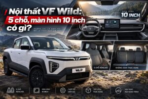 Nội thất VF Wild: 5 chỗ, màn hình 10 inch có gì?