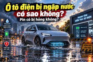 Ô tô điện bị ngập nước có sao không? Pin có bị hỏng không?