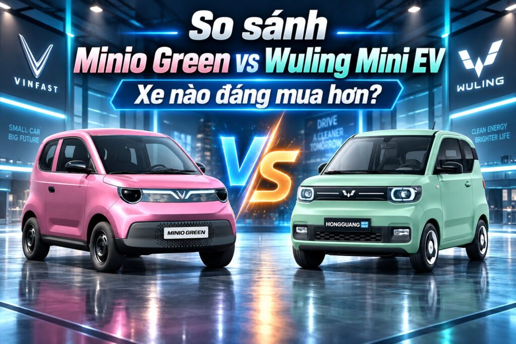 So sánh Minio Green vs Wuling Mini EV: Xe nào đáng mua hơn?