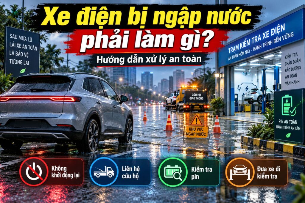 Xe điện bị ngập nước phải làm gì? Hướng dẫn xử lý an toàn