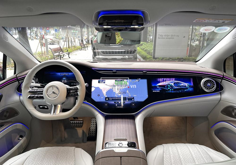 Nội thất ô tô điện Mercedes tiện nghi đem đến cảm giác thoải mái cho người dùng